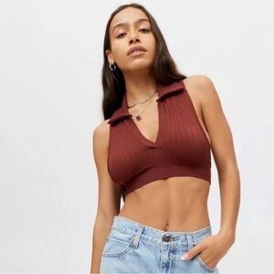 Out from Under Collared Bra Top